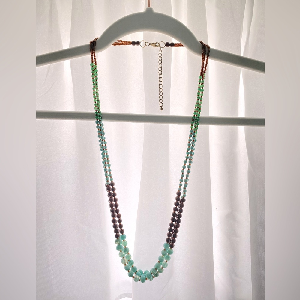 Multicolored layered necklace